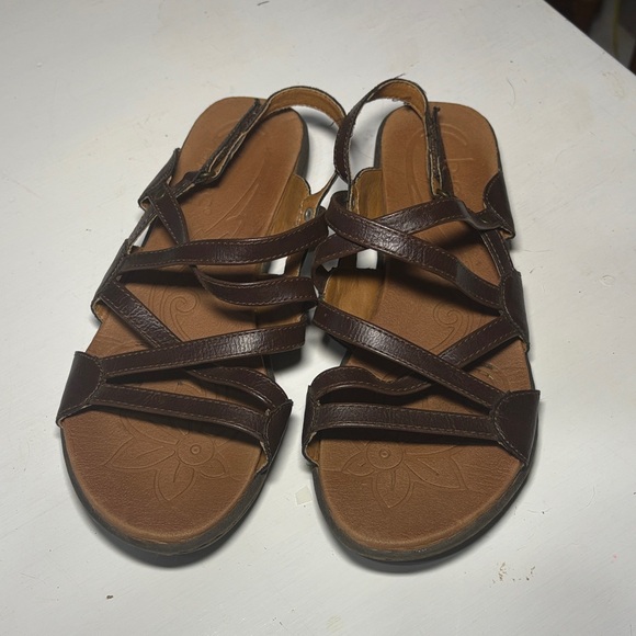 boc Dark Brown Strappy Sandals - Picture 1 of 5